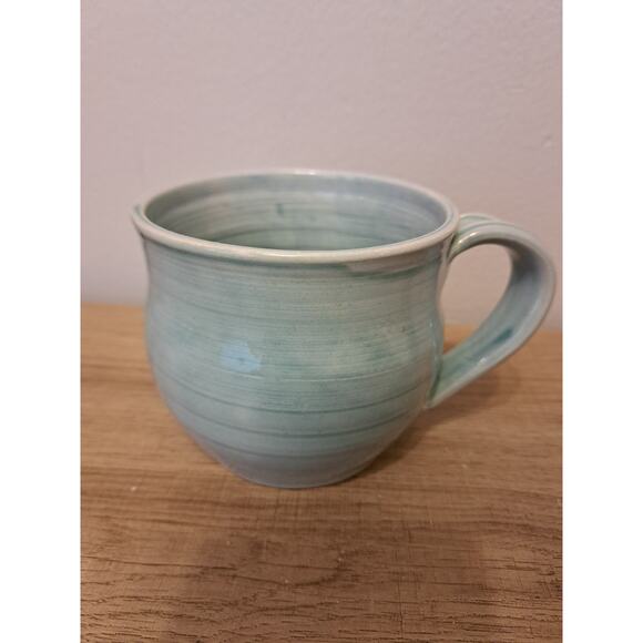 Handmade Mug Blue Once Upon a Time There Was a Woman - Picture 2 of 4